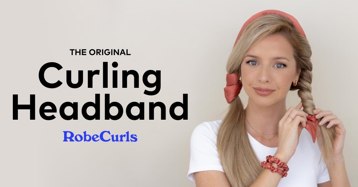 The Original Heatless Curling Headband by RobeCurls - Black