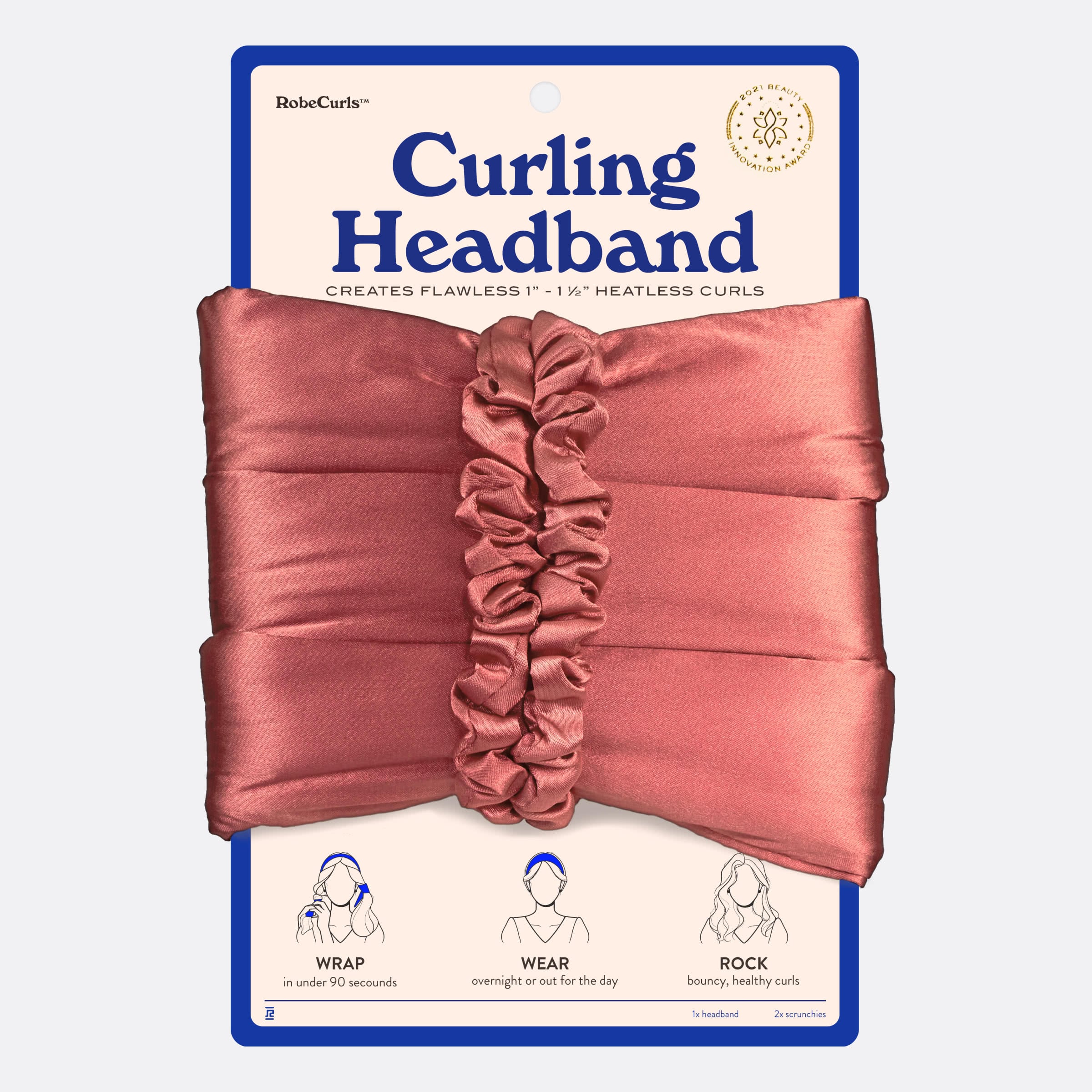 The Original Heatless Curling Headband by RobeCurls - Black