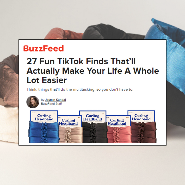 RobeCurls' Heatless Curling Headband Stands Out in Buzzfeed's '27 TikTok Finds'