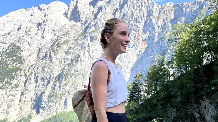 Emily Kenison hiking Grintovec