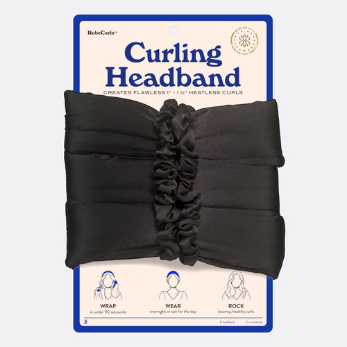 The Original Heatless Curling Headband - Black