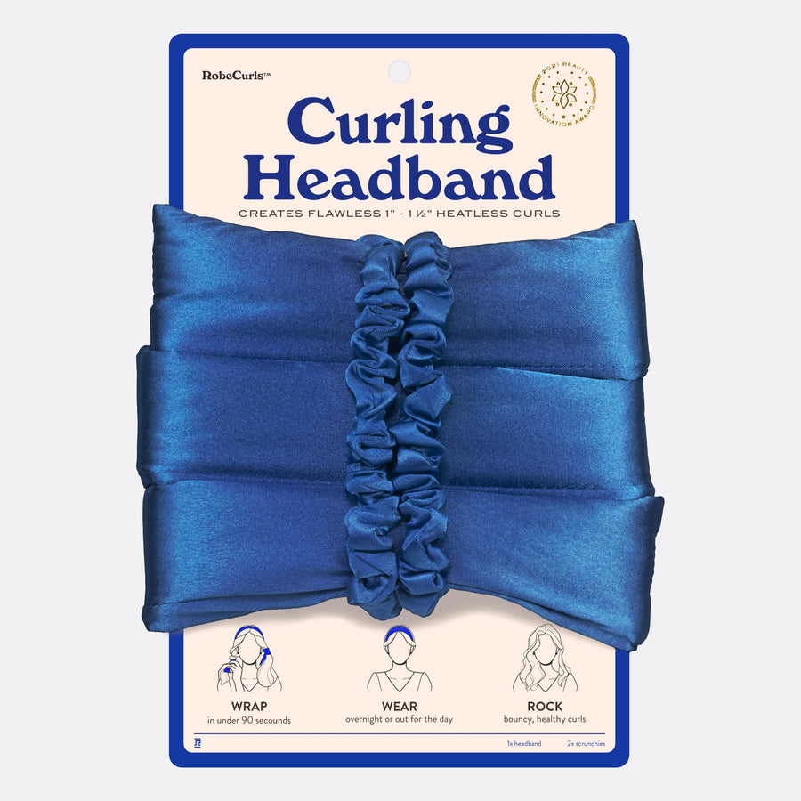 RobeCurls Curling Headband Cobalt