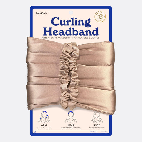 The Original Heatless Curling Headband - Cream